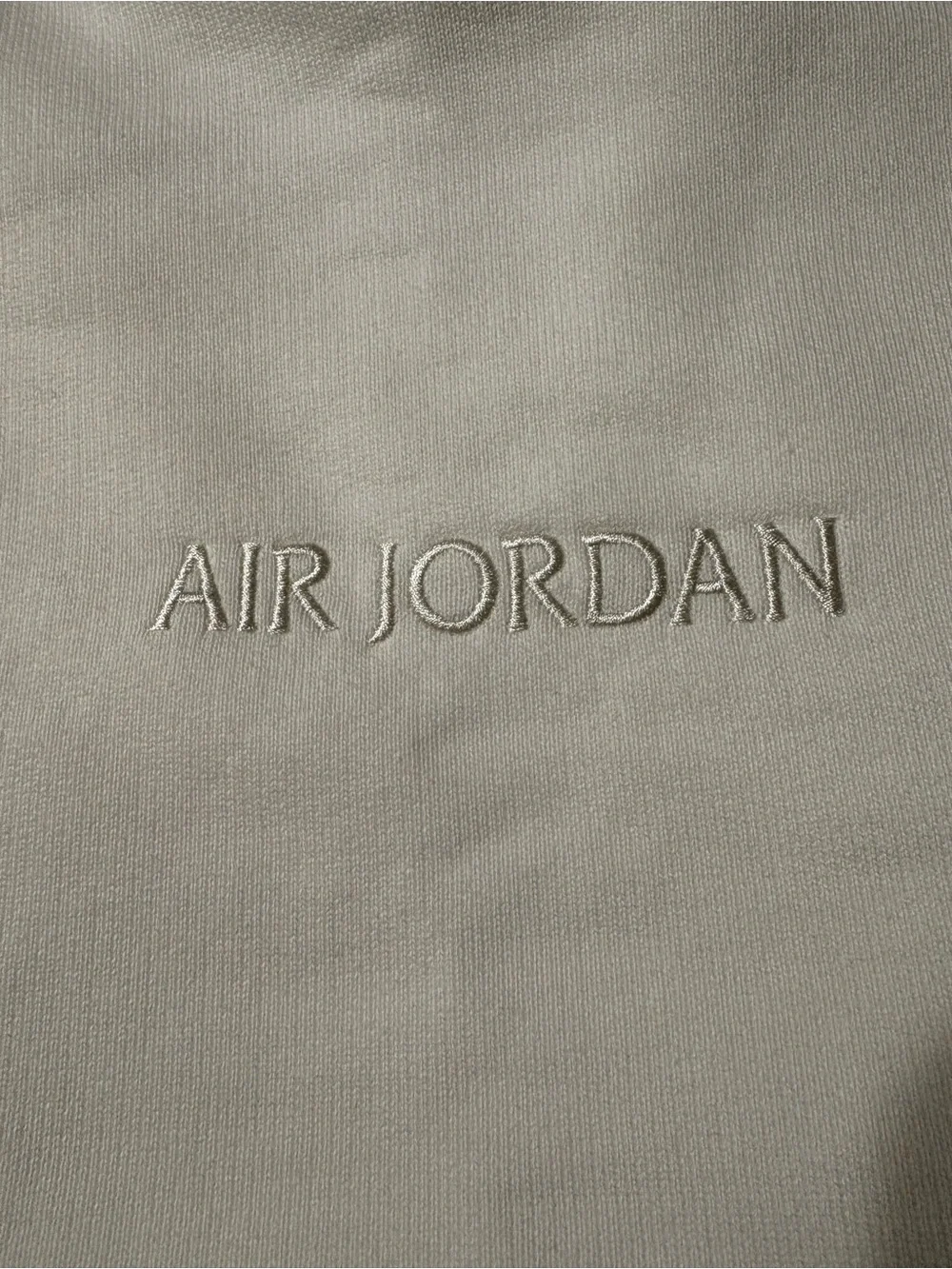 off-white Jordan Wordmark fleece crewneck sweatshirt w clean embroidered chest
